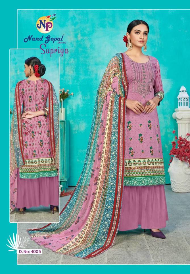 Nand Gopal Supriya 4 Fancy Designer Cotton Printed Dress Material Collection